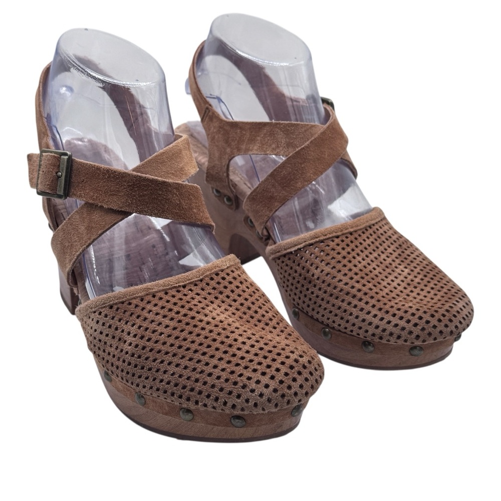 Korks Women's Brown Suede X-Strap Sandals - Size - Picture 2 of 13